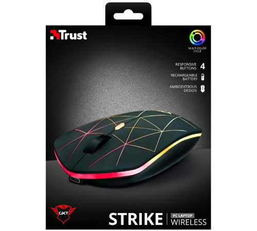 Ігрова миша Trust GXT117 STRIKE WL BLACK (22625_TRUST)