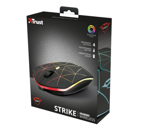 Ігрова миша Trust GXT117 STRIKE WL BLACK (22625_TRUST)