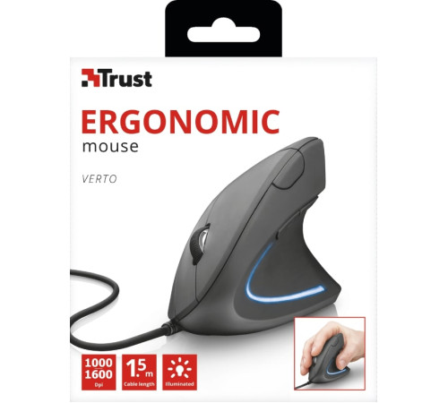 Миша VERTO ERGONOMIC MOUSE BLACK (22885_TRUST)