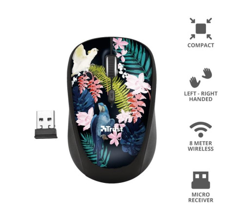 Миша TRUST YVI WIRELESS MOUSE PARROT (23387_TRUST)