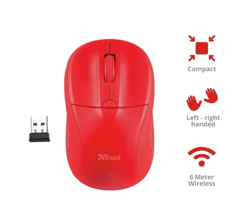 Миша Trust PRIMO WL RED (20787_TRUST)