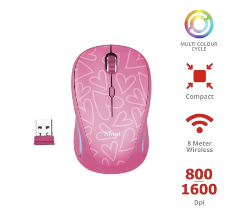 Миша Trust YVI FX WL PINK (22336_TRUST)