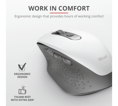 Мышь Trust Ozaa Rechargeable WL White (24035_TRUST)