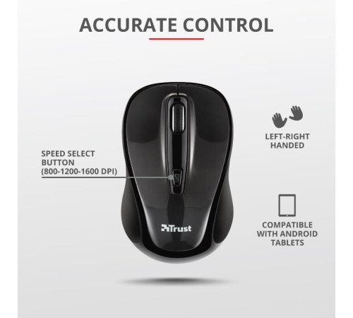 Миша Trust XANI BT BLACK (21192)