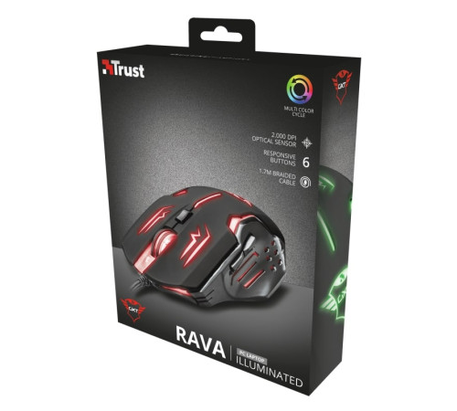 Ігрова миша Trust GXT108 RAVA BLACK (22090_TRUST)