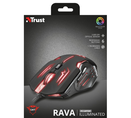 Ігрова миша Trust GXT108 RAVA BLACK (22090_TRUST)