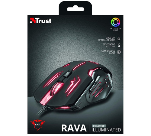 Ігрова миша Trust GXT108 RAVA BLACK (22090_TRUST)