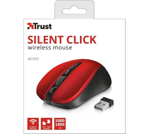 Миша Trust MYDO SILENT WL RED (21871_TRUST)