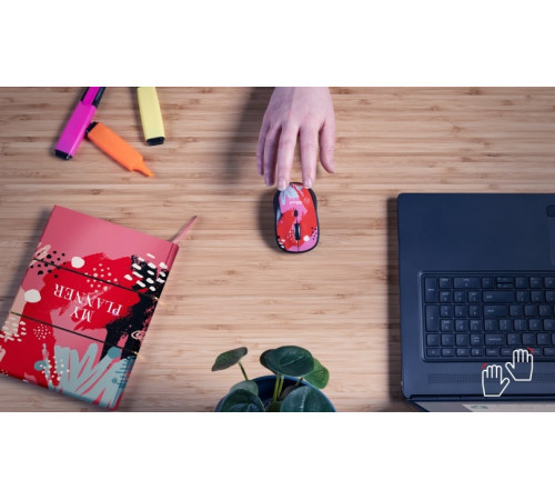 Миша Trust Yvi WL Red Brush (24440)