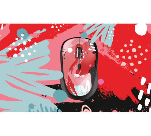 Миша Trust Yvi WL Red Brush (24440)