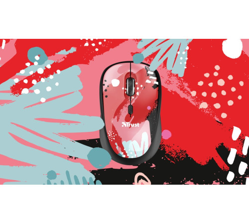 Миша Trust Yvi WL Red Brush (24440)
