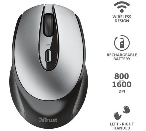 Миша Trust Zaya Rechargeable WL Black (23809_TRUST)