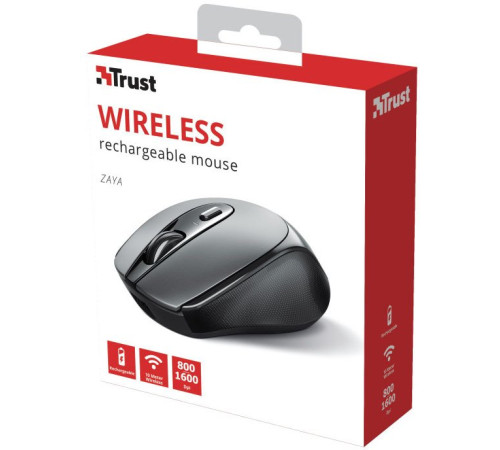 Миша Trust Zaya Rechargeable WL Black (23809_TRUST)