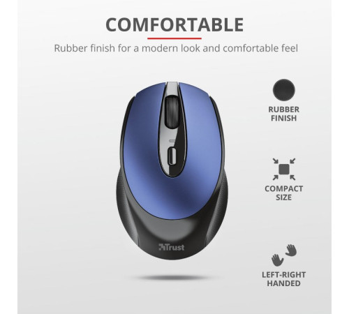 Миша Trust Zaya Rechargeable WL Blue (24018_TRUST)