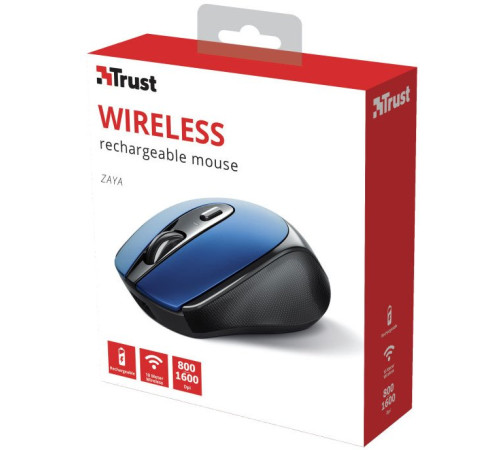 Миша Trust Zaya Rechargeable WL Blue (24018_TRUST)