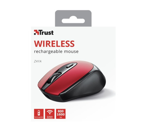 Миша Trust Zaya Rechargeable WL Red (24019_TRUST)