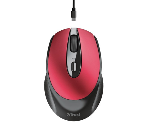 Миша Trust Zaya Rechargeable WL Red (24019_TRUST)