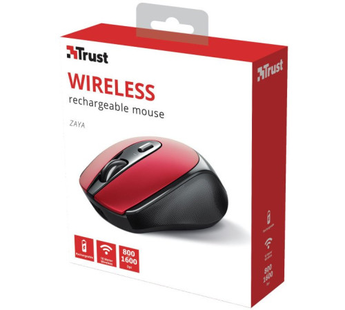 Миша Trust Zaya Rechargeable WL Red (24019_TRUST)
