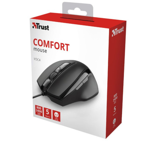 Миша Trust Voca Black (23650_TRUST)