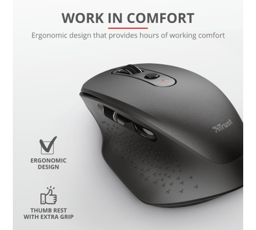 Миша Trust Ozaa Rechargeable WL Black (23812_TRUST)