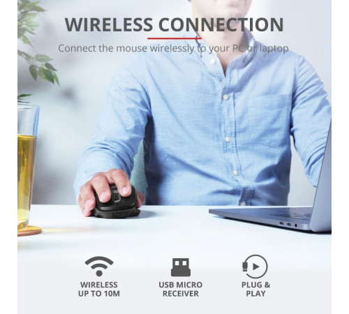 Миша Trust Ozaa Rechargeable WL Black (23812_TRUST)