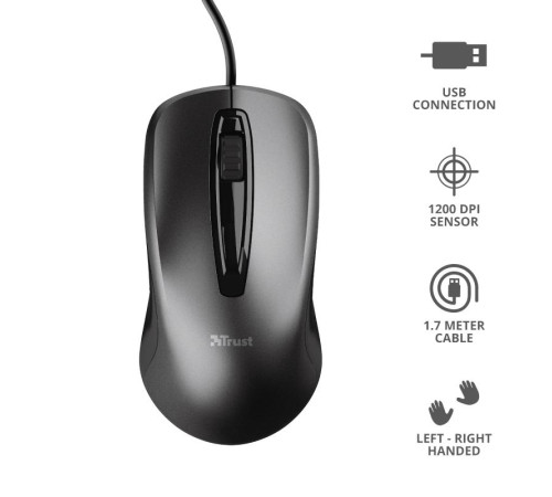 Миша Trust Carve USB Black (23733_TRUST)