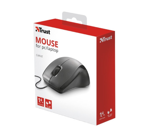 Миша Trust Carve USB Black (23733_TRUST)