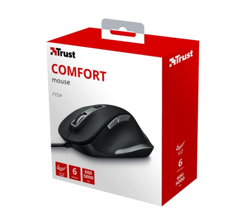 Миша Trust Fyda Comfort Black (23808_TRUST)