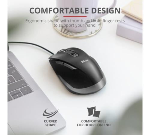 Миша Trust Fyda Comfort Black (23808_TRUST)