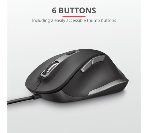 Миша Trust Fyda Comfort Black (23808_TRUST)