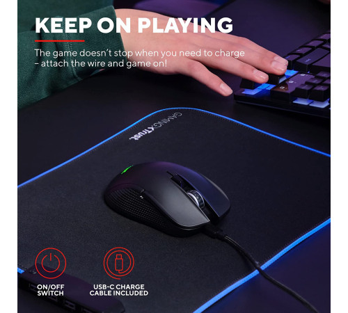 Игровая мышь Trust GXT 923 YBAR Wireless Black (24888_TRUST)