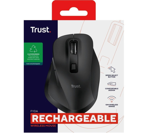 Миша Trust Fyda Rechargeable WL ECO Black (24727_TRUST)