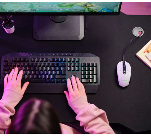 Игровая мышь Trust GXT 109 FELOX RGB White (25066_TRUST)