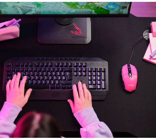 Игровая мышь Trust GXT 109 FELOX RGB Pink (25068_TRUST)