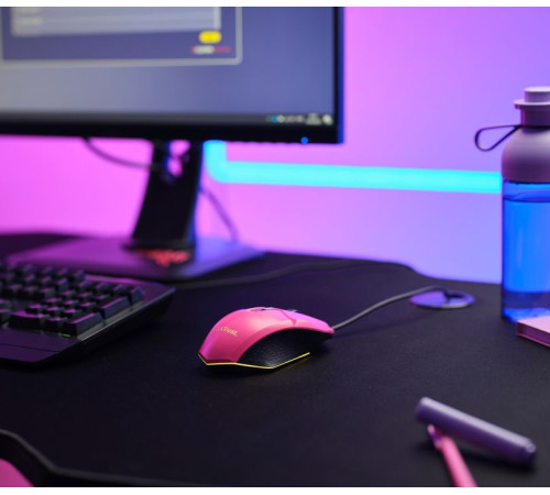 Игровая мышь Trust GXT 109 FELOX RGB Pink (25068_TRUST)