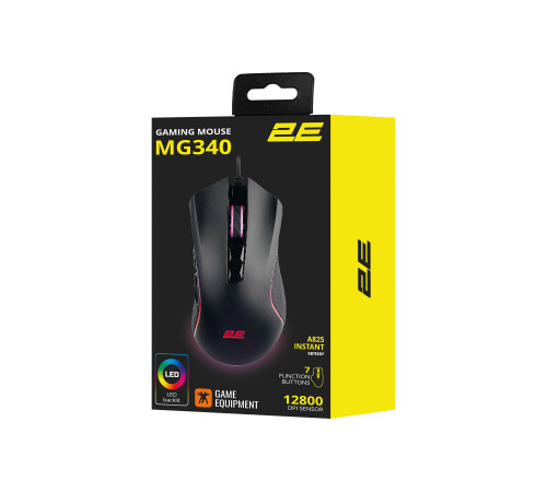 Ігрова миша 2E Gaming MG340 RGB USB Black (2E-MG340UB)