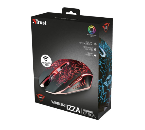 Ігрова миша Trust GXT107 Izza Wireless Mouse Black (23214_TRUST)