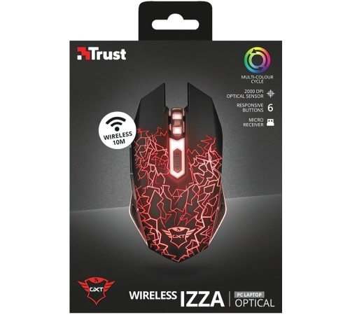 Ігрова миша Trust GXT107 Izza Wireless Mouse Black (23214_TRUST)