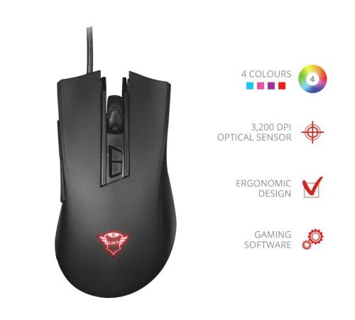 Ігрова миша Trust GXT121 ZEEBO BLACK (23091_TRUST)
