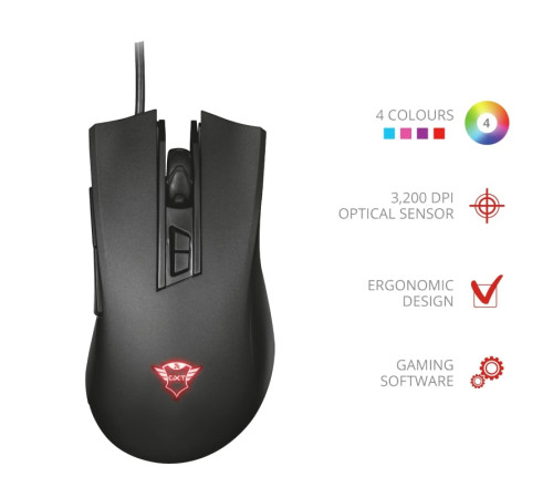 Ігрова миша Trust GXT121 ZEEBO BLACK (23091_TRUST)