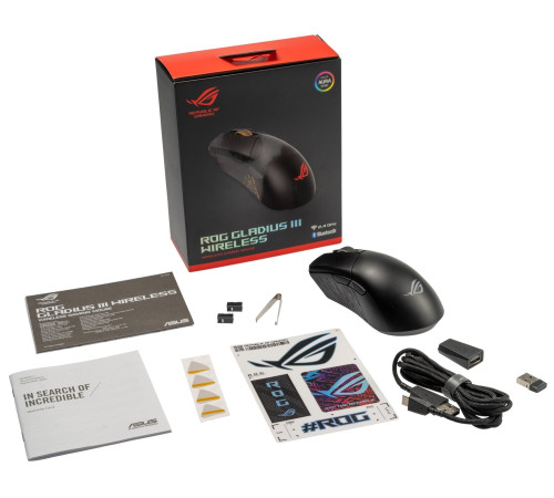 Ігрова миша Asus ROG Gladius III WL Black (90MP0200-BMUA00)