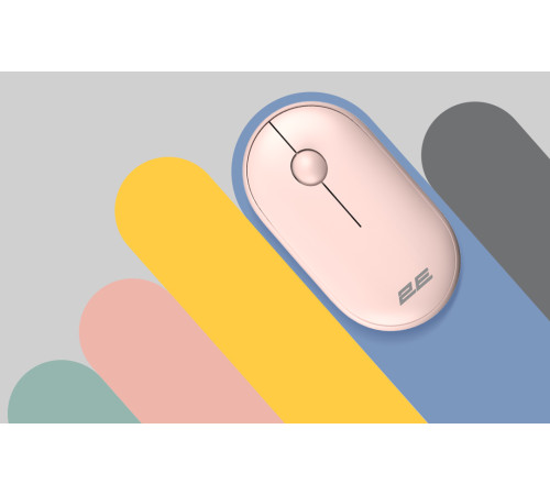 Мышь 2E MF300 Silent WL BT Mallow pink (2E-MF300WPN)