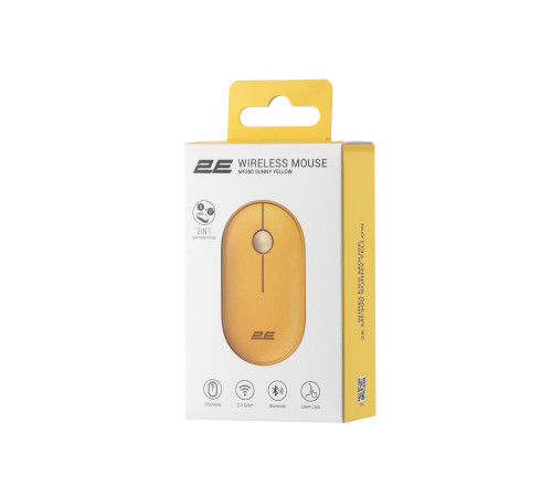 Мышь 2E MF300 Silent WL BT Sunny yellow (2E-MF300WYW)