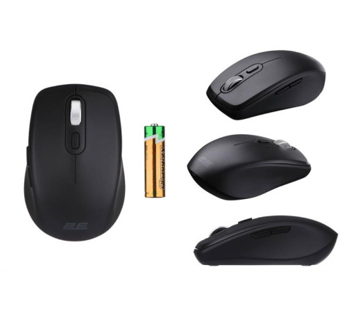 Мышь 2E MF225 Silent WL BT Black (2E-MF225WBK)