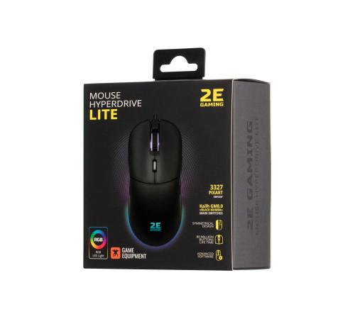 Ігрова миша 2E GAMING HyperDrive Lite, RGB Black (2E-MGHDL-BK)