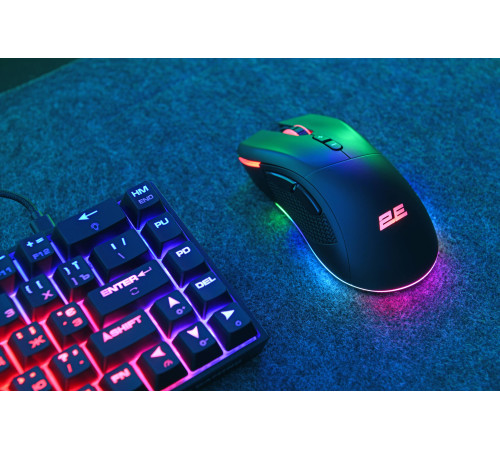 Ігрова миша 2E GAMING MG350 WL, RGB USB Black (2E-MG350UB-WL)