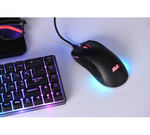 Ігрова миша 2E GAMING MG350 WL, RGB USB Black (2E-MG350UB-WL)