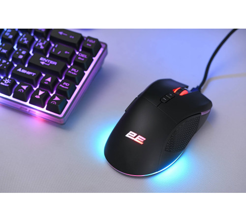 Ігрова миша 2E GAMING MG350 WL, RGB USB Black (2E-MG350UB-WL)