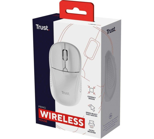 Миша Trust Primo WL White matt (24795_TRUST)
