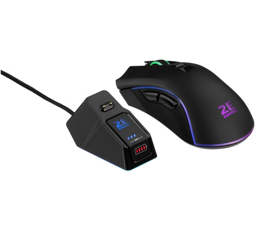 Ігрова миша 2E Gaming MG340 WL, RGB USB Black (2E-MG340UB-WL)